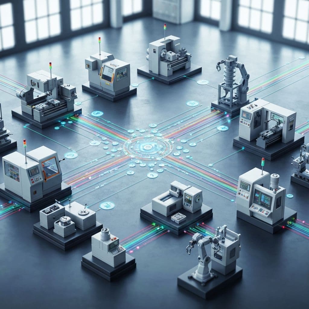 Connected industrial machines with IoT network