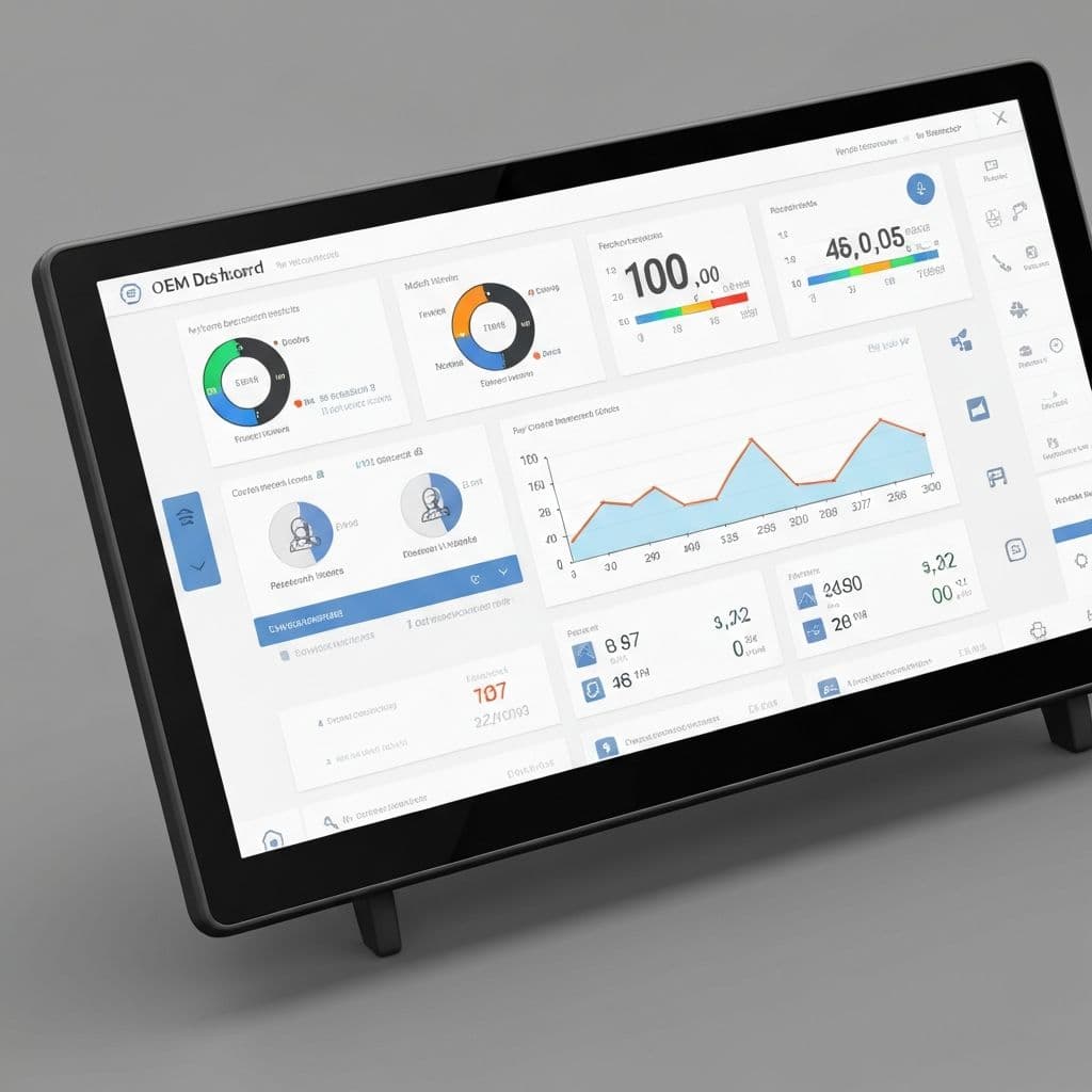 OEM Dashboard showing connected machines