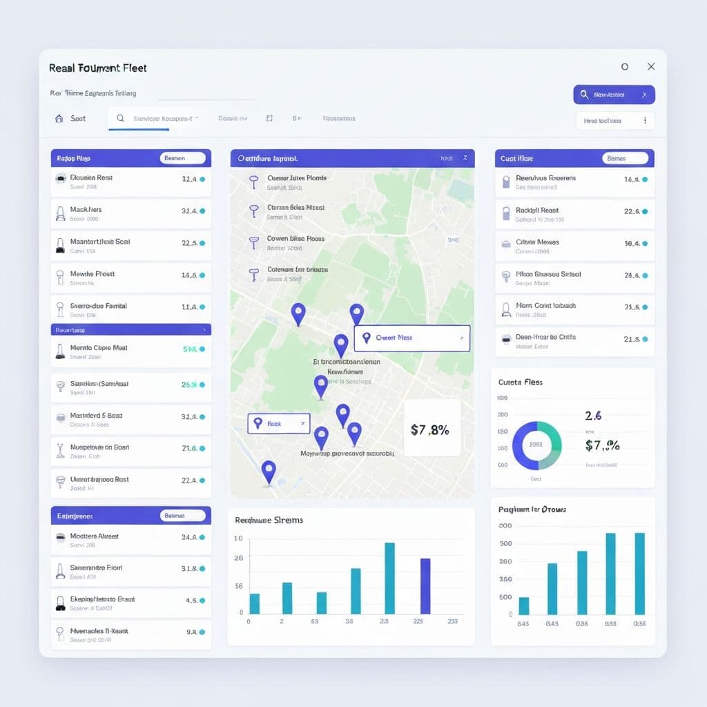 Rental fleet management dashboard